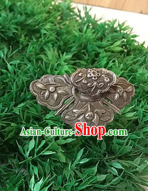 Chinese Traditional Ancient Hairpins Hair Accessories Carving Sliver Hair Clip for Women