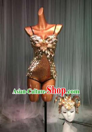 Top Grade Pub Singer Stage Performance Customized Sexy Costume Halloween Models Catwalks Clothing for Women