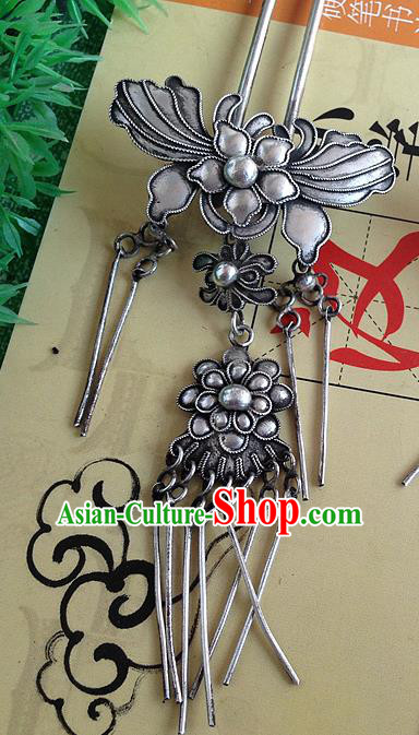 Chinese Traditional Ancient Butterfly Tassel Hairpins Hair Accessories Hair Clip for Women