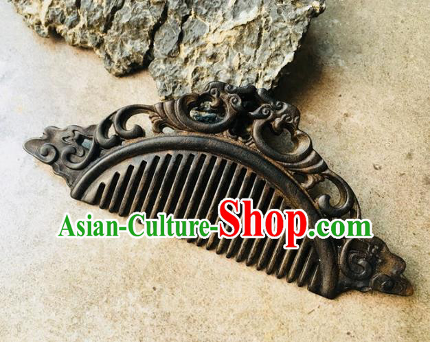 Chinese Traditional Hair Accessories Eaglewood Hair Comb for Women