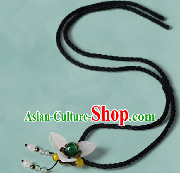 Chinese Traditional Jewelry Accessories Ancient Palace Hanfu Flower Necklace for Women