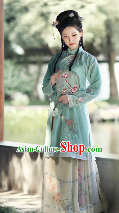 Chinese Ancient Ming Dynasty Nobility Lady Hanfu Dress Princess Embroidered Costumes Complete Set for Women