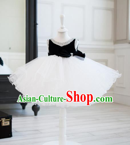 Top Grade Children Compere Catwalks Costume Modern Dance Stage Performance Dress for Kids