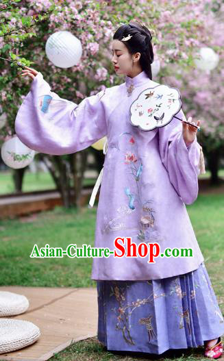 Chinese Ming Dynasty Princess Embroidered Costume Ancient Nobility Lady Hanfu Dress for Women