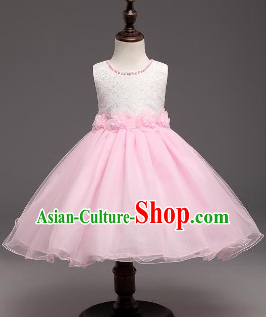 Children Flower Fairy Costume Modern Dance Stage Performance Catwalks Compere Dress for Kids