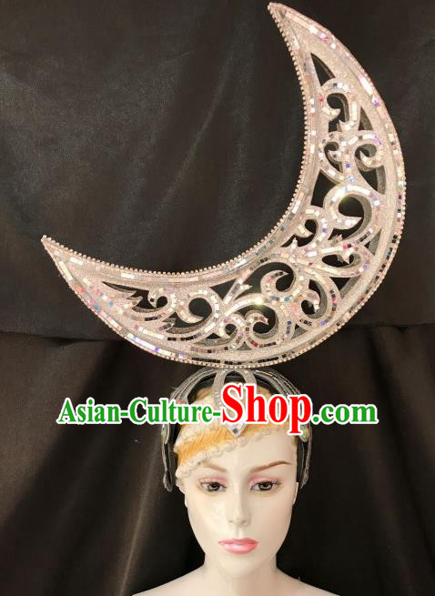 Brazilian Carnival Samba Dance Hair Accessories Dionysia Miami Catwalks Headdress for Women