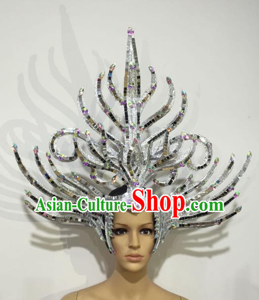 Brazilian Samba Dance Queen Hair Accessories Rio Carnival Roman Deluxe Headwear for Women