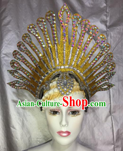 Brazilian Rio De Janeiro Carnival Hair Accessories Samba Victorian Dance Hats for Women