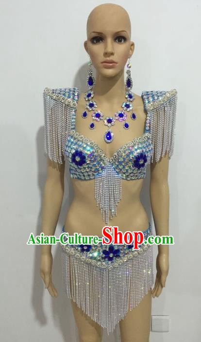 Top Grade Catwalks Costumes Brazilian Carnival Samba Dance Swimsuit for Women