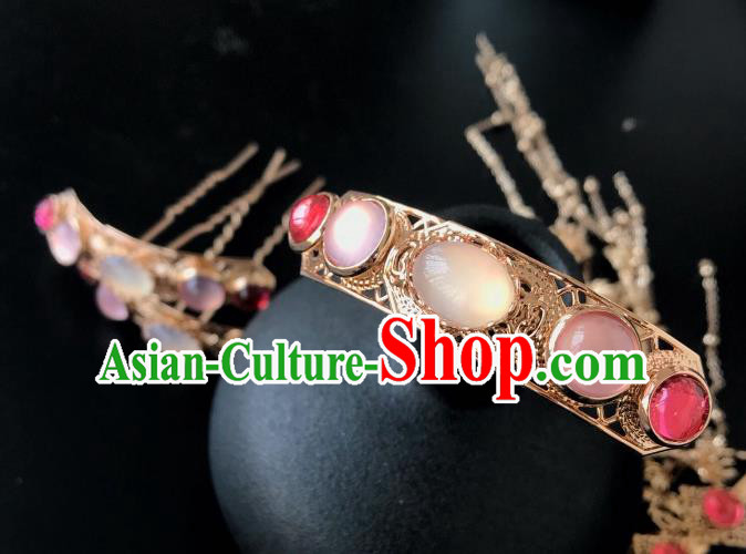 Chinese Traditional Hair Accessories Ancient Tassel Hair Comb Hairpins for Women