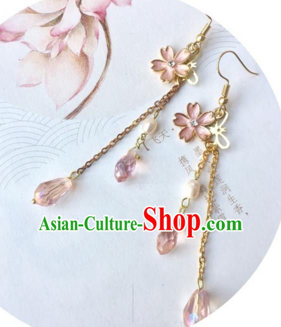 Handmade Chinese Traditional Accessories Tassel Earrings for Women