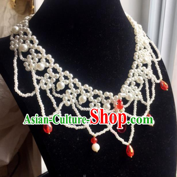 Handmade Chinese Traditional Accessories Hanfu Necklace for Women