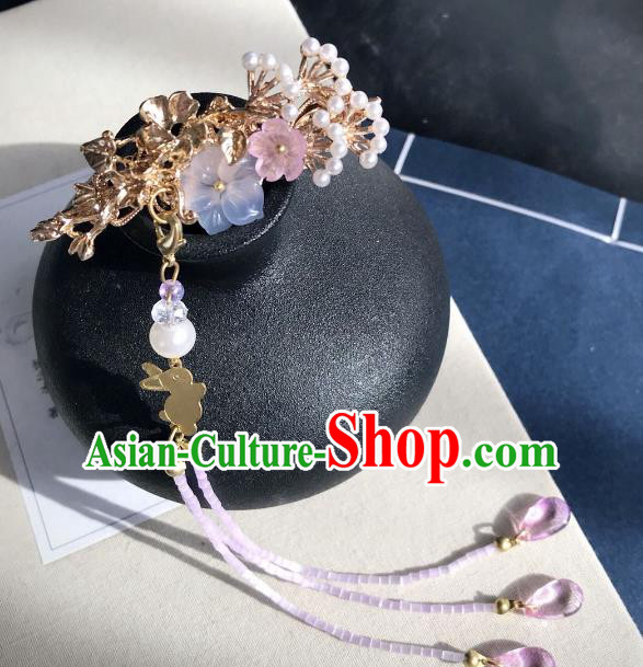 Chinese Traditional Hair Accessories Ancient Hanfu Hairpins Flowers Hair Claw for Women
