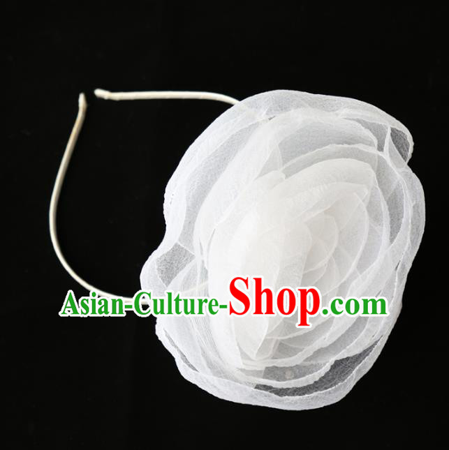 Top Grade Wedding Hair Accessories Bride Veil Flower Hair Clasp for Women