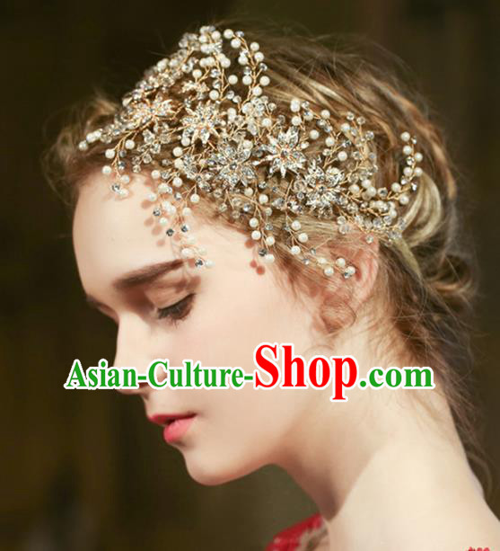 Top Grade Wedding Hair Accessories Bride Crystal Hair Clasp for Women