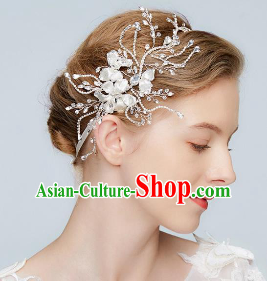 Top Grade Wedding Bride Hair Accessories Princess Crystal Hair Clasp Headwear for Women