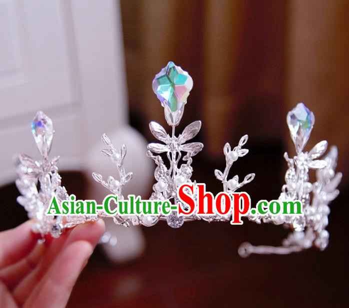 Top Grade Wedding Bride Hair Accessories Princess Hair Clasp Dragonfly Royal Crown for Women