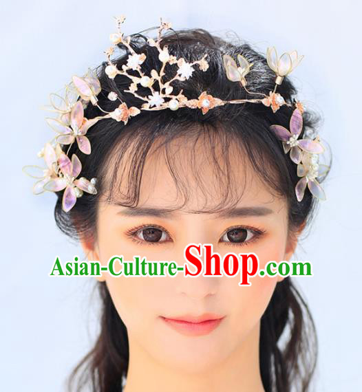 Handmade Wedding Hair Accessories Bride Golden Hair Clasp for Women