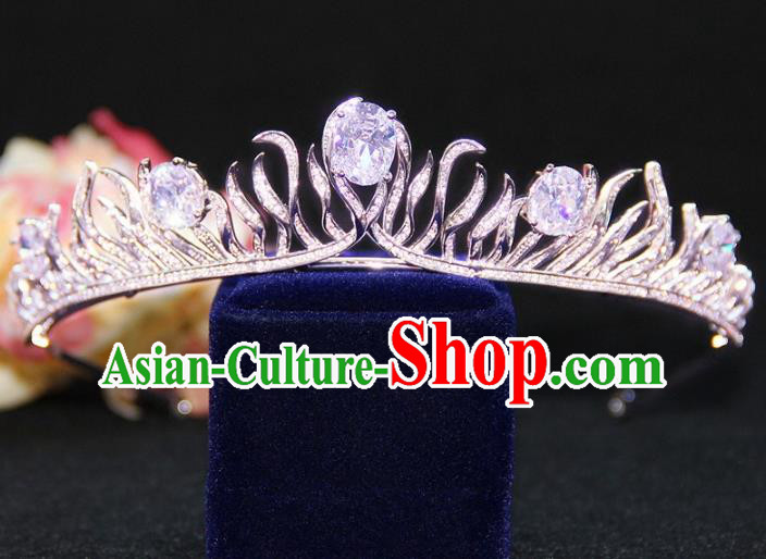 Top Grade Baroque Queen Royal Crown Wedding Bride Hair Accessories for Women