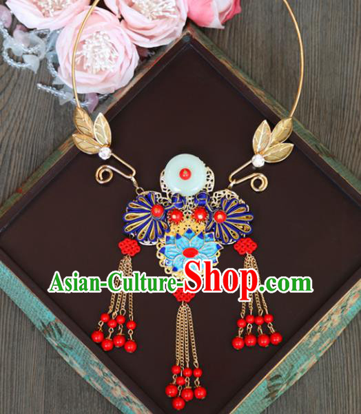 Top Grade Wedding Bride Jewelry Accessories Chinese Hanfu Necklace for Women