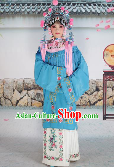 Professional Chinese Beijing Opera Diva Embroidered Costumes Pink Shawl Clothing and Headwear for Adults