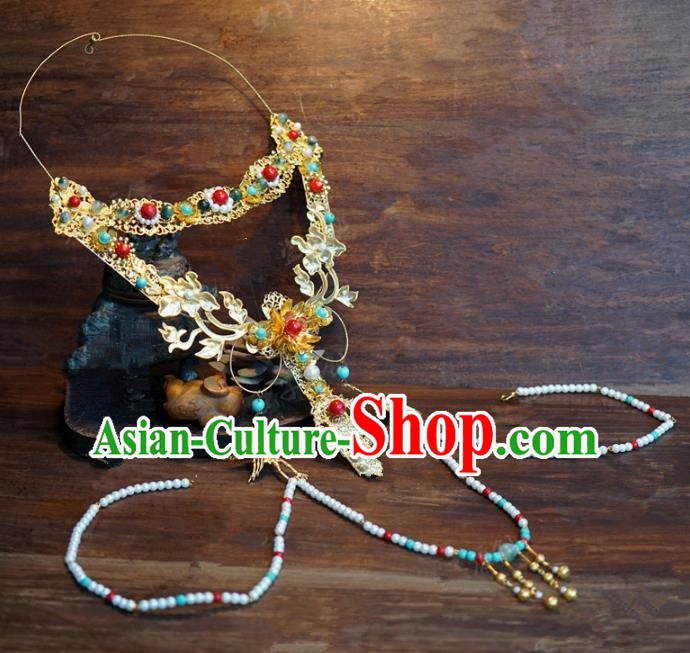 Top Grade Chinese Handmade Jewelry Accessories Ancient Palace Lady Hanfu Necklace for Women