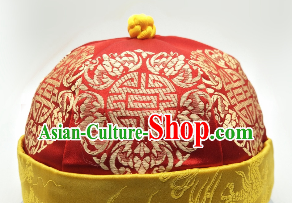 Chinese Classical Handmade Wedding Hat for Men