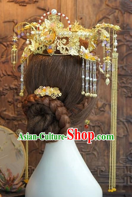 Chinese Ancient Style Hair Jewelry Accessories Cosplay Hairpins Headwear Headdress for Women