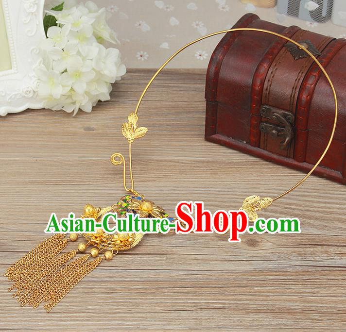 Top Grade Chinese Handmade Jewelry Accessories Bride Hanfu Necklace for Women