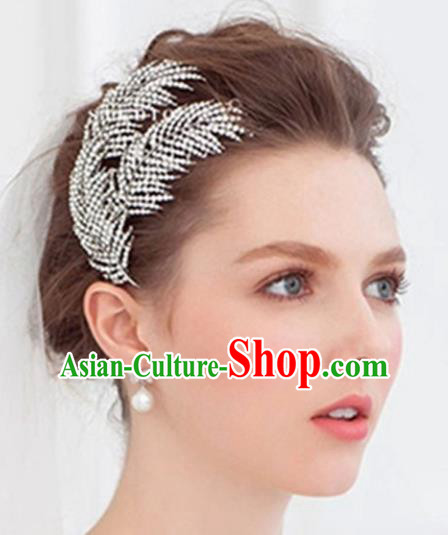 Handmade Baroque Bride Crystal Hair Comb Wedding Hair Jewelry Accessories for Women