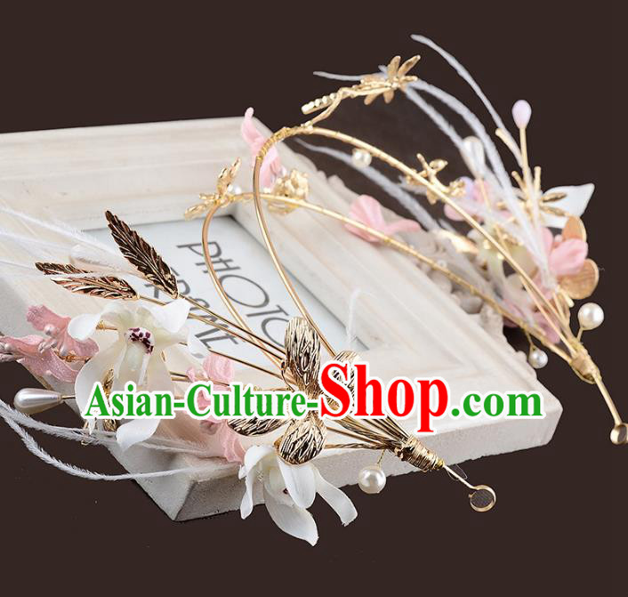 Chinese Ancient Style Hair Jewelry Accessories Cosplay Hairpins Headwear Headdress for Women