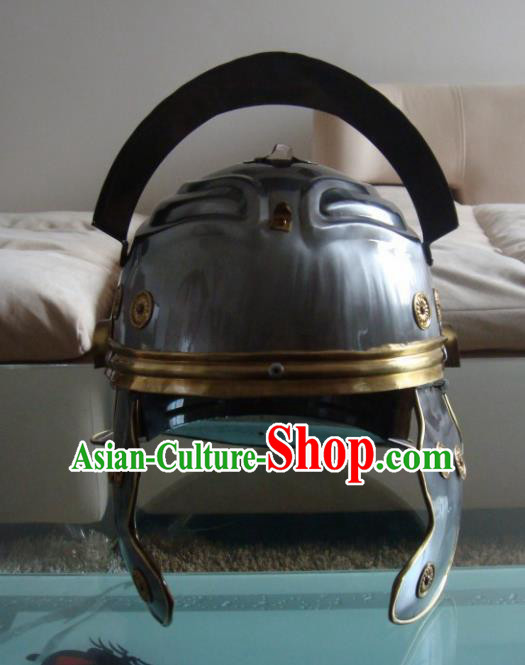 Ancient Cosplay Roman General Helmet Hat for Men