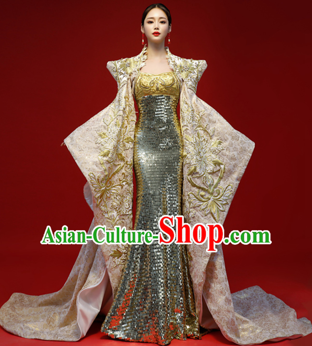 Asian Chinese Classical Empress Style Evening Dress