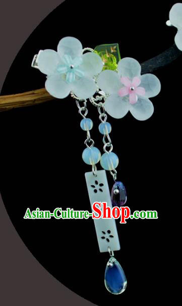 Chinese Traditional Ancient Hair Accessories Hanfu Flowers Hair Stick Headwear for Women