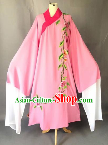 Chinese Traditional Beijing Opera Scholar Pink Robe Peking Opera Niche Costume for Adults