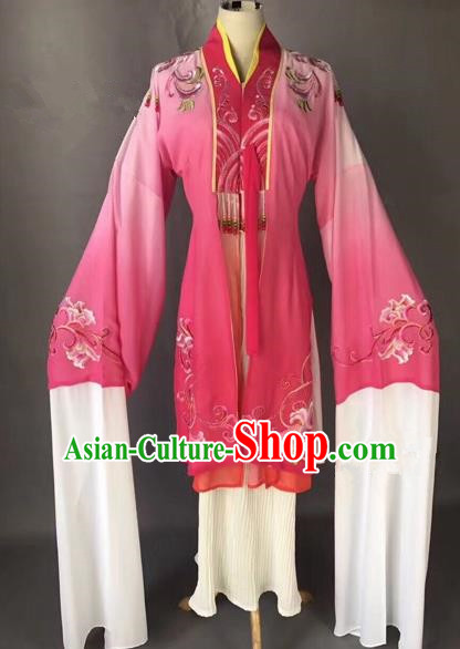 Chinese Ancient Peking Opera Palace Lady Pink Dress Traditional Beijing Opera Diva Costumes for Adults