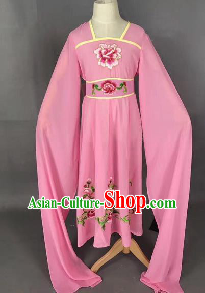 Traditional Chinese Peking Opera Diva Costume Beijing Opera Pink Dress for Kids