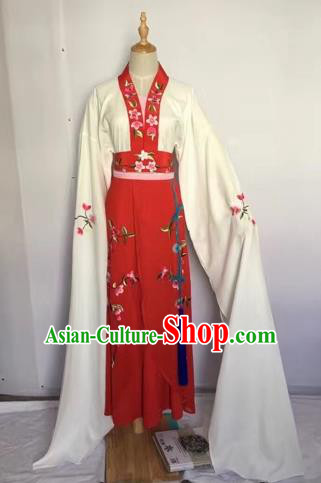 Chinese Huangmei Opera Fairy Red Dress Traditional Beijing Opera Diva Costume for Adults