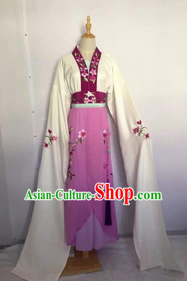 Chinese Huangmei Opera Fairy Purple Dress Traditional Beijing Opera Diva Costume for Adults