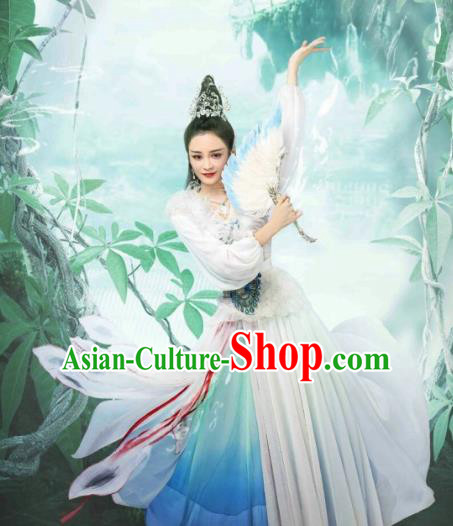 Chinese Ancient Peri Clothing Drama The Honey Sank Like Frost Princess Costume for Women