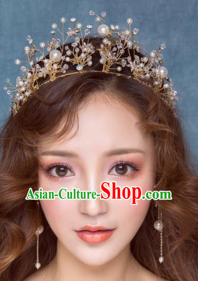 Top Grade Wedding Hair Accessories Bride Stars Royal Crown Headwear for Women