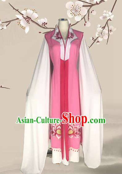 Chinese Beijing Opera Buddhist Nun Dress Ancient Nobility Lady Costume for Adults