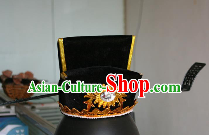 Chinese Beijing Opera Prime Minister Hat Traditional Peking Opera Official Hat for Adults