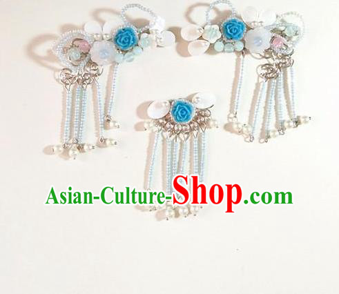 Chinese Ancient Qing Dynasty Hair Accessories Palace Hair Sticks for Women