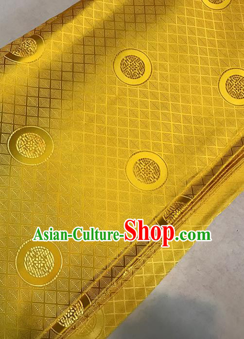 Asian Golden Brocade Chinese Traditional Pattern Fabric Silk Fabric Chinese Fabric Material