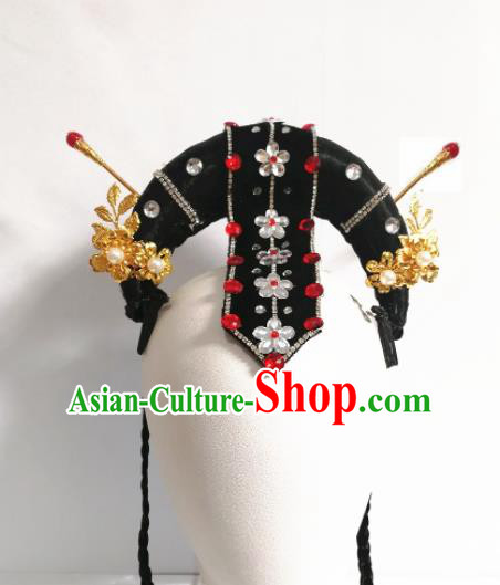 Chinese Traditional Beijing Opera Diva Hair Accessories Classical Dance Wig and Hairpins for Women