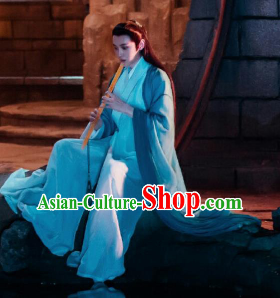 Chinese Ancient Swordsman Costume Traditional Drama Nobility Childe Clothing for Men