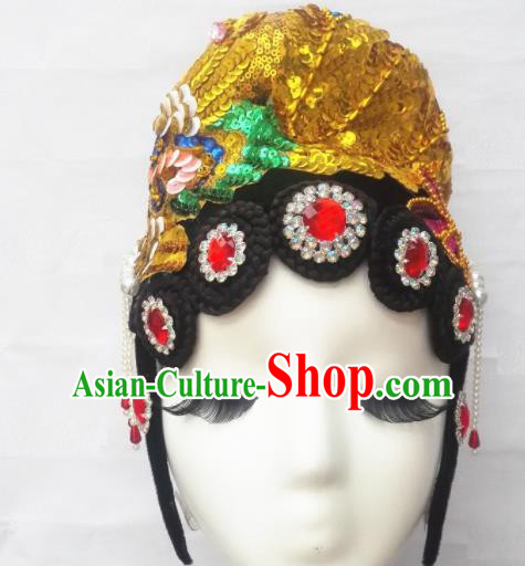 Chinese Traditional Classical Dance Hair Accessories Folk Dance Headwear for Women