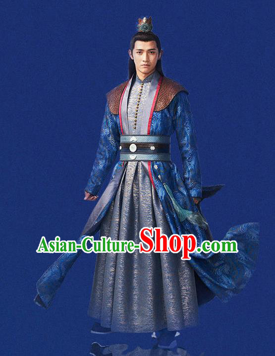 Chinese Ancient Kawaler Swordsman Costumes for Men