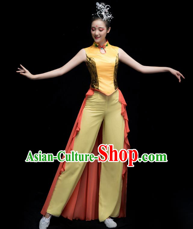 Chinese Traditional Classical Dance Dress Folk Dance Yangko Costume for Women